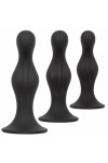 Butt Plugs / CaleXtics Silicone Ripple Kit Black