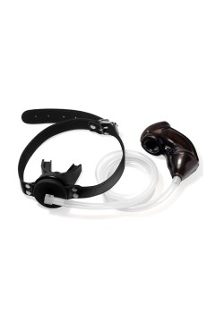 Gags / KINKgear Urinal Gag with Soft Cage Black