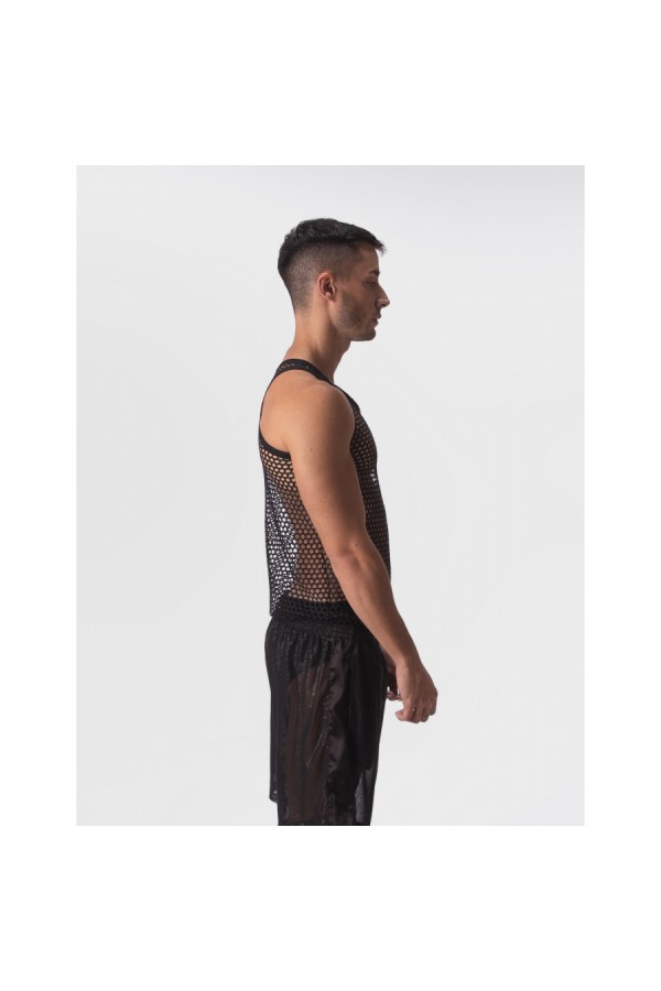T-shirts and tank-tops / Barcode Berlin Mesh tank top Quenby Black