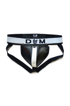 Alsók és jockstrap -ek / BDSMaster Neo Dungeon jockstrap fekete - fehér