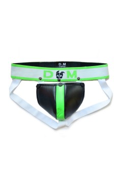 Alsók és jockstrap -ek / BDSMaster Neo Dungeon jockstrap fekete - neonzöld