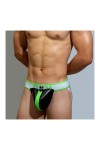 Jocks and Underwear / BDSMaster Neo Dungeon Jockstrap Black-Fluorescent green