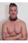 Collars / Mister B Leather Lockable Collar Black