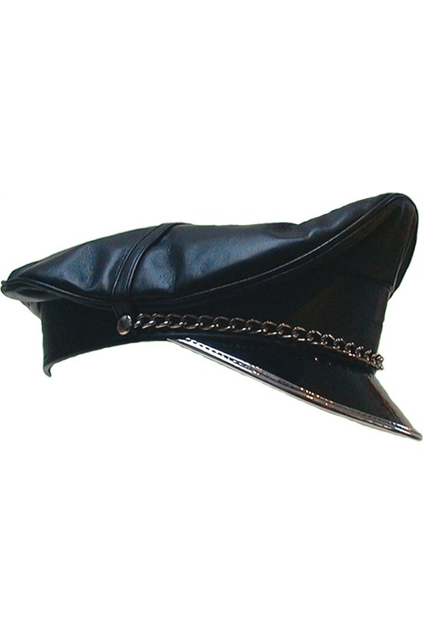 Caps and Gloves / Mister B Military cap with fishbone silver