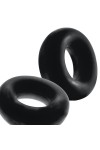 Cock - Glans Rings / Hünkyjunk Stiffy Cockring 2-Pack - Tar Ice