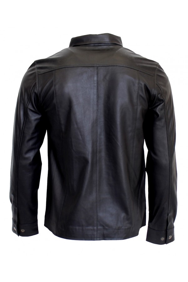Shirts / Leather Maniacs Leather shirt with long sleeves