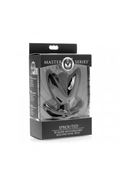 Butt plugok / Master Series Sprouted 10 sebességes szilikon tágító buttplug
