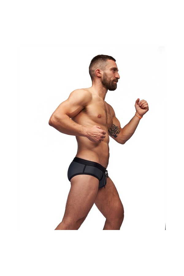 Fürdőnadrágok / Mister B URBAN Maspalomas fürdőnadrág szürke fekete