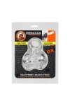Cock Play, Cock Bondage / Oxballs Nutter Ball Sling Electro Clear
