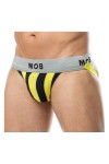 Alsók és jockstrap -ek / MOB Eroticwear Klasszikus jockstrap fehér-sárga