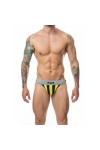 Alsók és jockstrap -ek / MOB Eroticwear Klasszikus jockstrap fehér-sárga