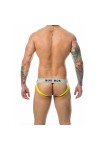 Alsók és jockstrap -ek / MOB Eroticwear Klasszikus jockstrap fehér-sárga