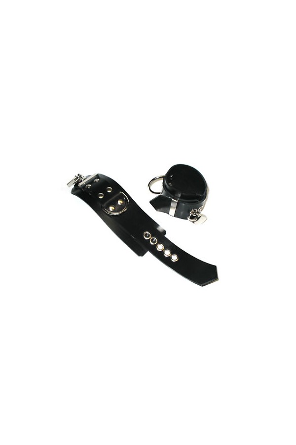Ankle restraints / BlackStyle Rubber foot restraints, lockable