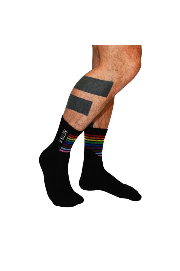 Gifts and Pride, Socks / Mister B Pride Crew Socks Black