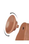 Dildos / Love Toy Sliding Skin Dildo 19.5 cm Brown