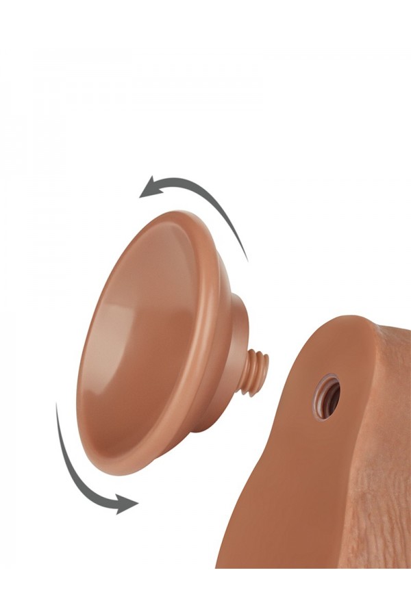 Dildos / Love Toy Sliding Skin Dildo 19.5 cm Brown