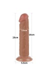 Dildos / Love Toy Sliding Skin Dildo 20 cm Brown