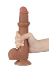 Dildos / Love Toy Sliding Skin Dildo 22 cm Brown