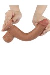 Dildos / Love Toy Sliding Skin Dildo 22 cm Brown