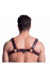 Harnesses / 665 Vegan Bulldog Harness Black Red