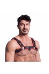 Harnesses / 665 Vegan Bulldog Harness Black Red