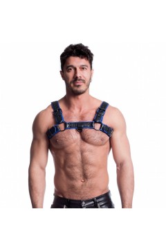 Harnessek / 665 Színes vegán harness kék