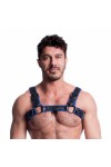 Harnesses / 665 Vegan Bulldog Harness Black Blue