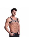 Harnesses / 665 Vegan Bulldog Harness Black White