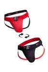 Alsók és jockstrap -ek / MM Jocks Klasszikus kifordítható jockstrap fekete piros