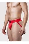 Alsók és jockstrap -ek / MM Jocks Klasszikus kifordítható jockstrap fekete piros