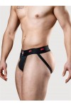Alsók és jockstrap -ek / MM Jocks Klasszikus kifordítható jockstrap fekete piros