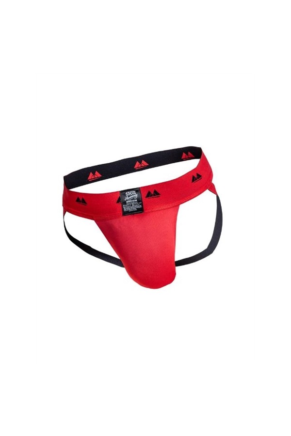 Alsók és jockstrap -ek / MM Jocks Klasszikus kifordítható jockstrap fekete piros