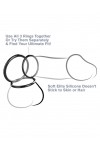 Cock - Glans Rings / Pipedream Fantasy C-Ringz Silicone 3-Ring Stamina Set- Black