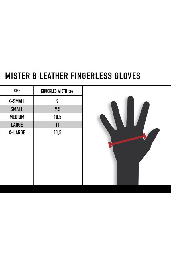 Caps and Gloves / Mister B Leather fingerless gloves