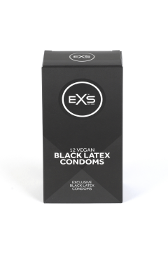 Kondomok / EXS Condoms 12 darab Black fantasy fekete kondom