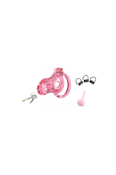 Chastity / CockLock Lock Hole Pink Chastity Cage