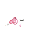 Chastity / CockLock Lock Hole Pink Chastity Cage