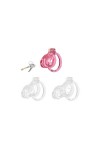 Chastity / CockLock Lock Hole Pink Chastity Cage