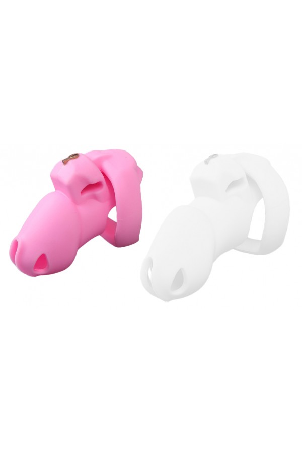 Chastity / CockLock Flexty Silicone Chastity Cage Pink