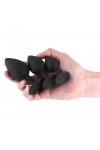Butt Plugs / NS Novelties Set of 3 Triple Ace Black Plugs