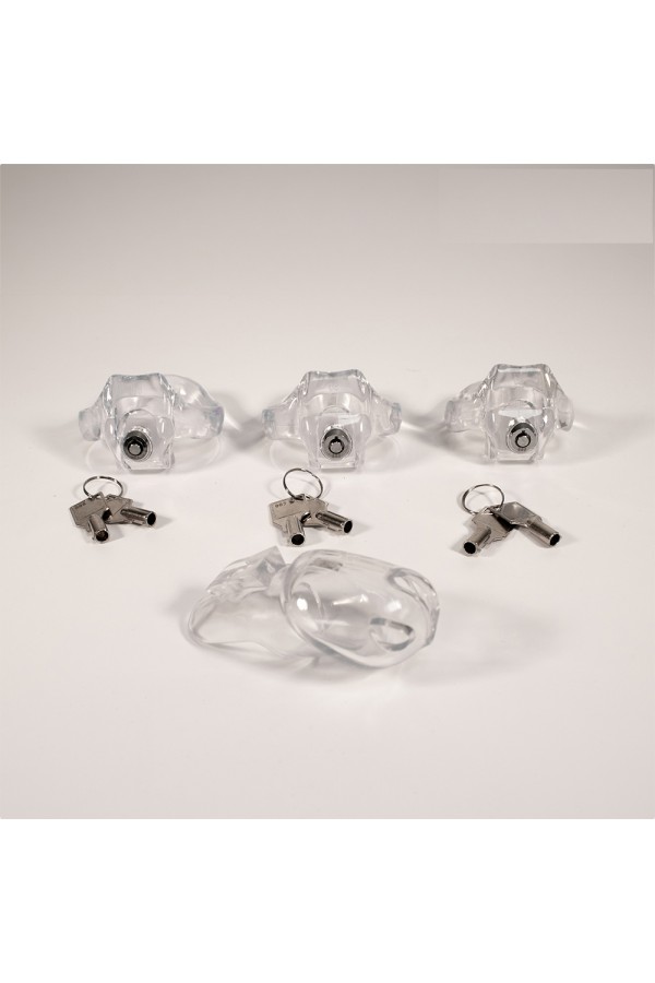 Chastity / Brutus CLICKLOCK - Chastity Cage Clear