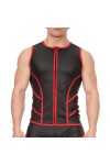 T-shirts and tank-tops / Barcode Berlin Robin Sleeveless Jacket Black-Red