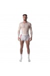 T-shirts and tank-tops / Barcode Berlin Capo White Fishnet T-Shirt