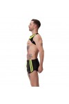 Shorts / Barcode Berlin Byron Laboratory Short Black-Yellow Fluorescent