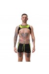 Shorts / Barcode Berlin Byron Laboratory Short Black-Yellow Fluorescent