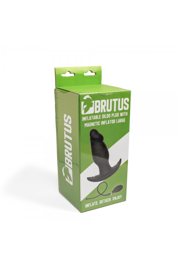 Inflatable Toys / Brutus Inflatable Dildo Plug w Magnetic Inflator