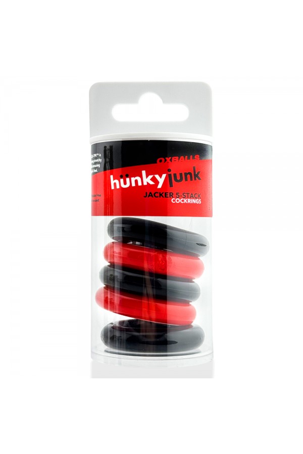 Farok-makk gyűrűk / Hünkyjunk JACKER 5-Stack Cockrings