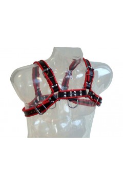 Harnesses / Mister B Chest Harness Black with Red