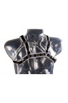 Harnesses / Mister B Chest Harness Black with White