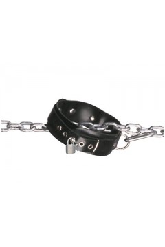 Collars / BlackStyle Rubber slave collar, lockable